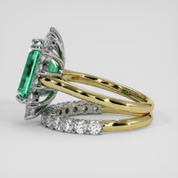 3.42 Ct. Emerald Ring, 18K White & Yellow 4