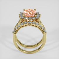 3.00 Ct. Padparadscha Sapphire Ring, 10K Yellow Gold 3