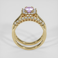 1.04 Ct. Pinkish Purple Sapphire Ring, 10K Yellow Gold 3