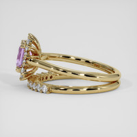 1.04 Ct. Pinkish Purple Sapphire Ring, 10K Yellow Gold 4