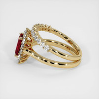 1.10 Ct. Ruby  Ring - 14K Yellow Gold