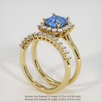 1.89 Ct. Blue Sapphire Ring, 14K Yellow Gold 2