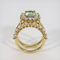 1.66 Ct. Yellowish Green Sapphire Ring, 14K Yellow Gold 3