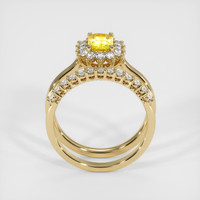 0.84 Ct. Sapphire Ring, 14K Yellow Gold 3
