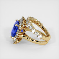 7.71 Ct. Sapphire Ring, 18K Yellow Gold 4