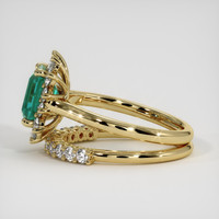 1.47 Ct. Emerald Ring, 18K Yellow Gold 4