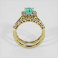 1.15 Ct. Emerald Ring, 18K Yellow Gold 3
