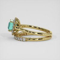 1.15 Ct. Emerald Ring, 18K Yellow Gold 4
