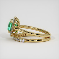 1.22 Ct. Emerald Ring, 18K Yellow Gold 4