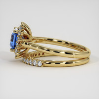 1.76 Ct. Blue Sapphire Ring, 18K Yellow Gold 4