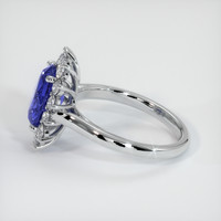 2.56 Ct. Blue Sapphire Ring, Platinum 950 4