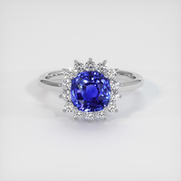 3.24 Ct. Sapphire Ring, Platinum 950 1