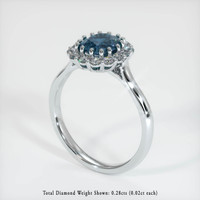 1.18 Ct. Sapphire Ring, Platinum 950 2
