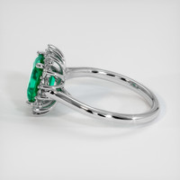 1.60 Ct. Emerald Ring, Platinum 950 4