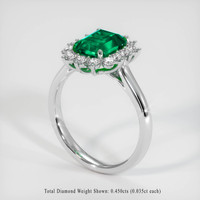 1.91 Ct. Emerald Ring, Platinum 950 2