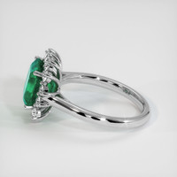 2.63 Ct. Emerald Ring, Platinum 950 4