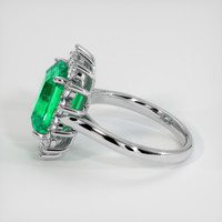 4.58 Ct. Emerald Ring, Platinum 950 4