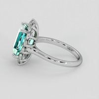 3.42 Ct. Emerald Ring, Platinum 950 4