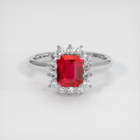 1.05 Ct. Ruby Ring, Platinum 950 1