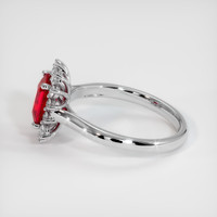 1.05 Ct. Ruby Ring, Platinum 950 4