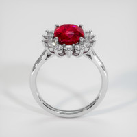 3.01 Ct. Ruby Ring, Platinum 950 3