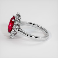 3.01 Ct. Ruby Ring, Platinum 950 4