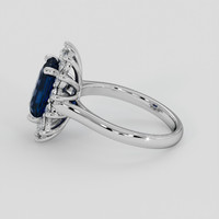 2.23 Ct. Blue Sapphire Ring, Platinum 950 4