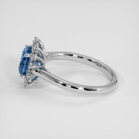 1.53 Ct. Blue Sapphire Ring, Platinum 950 4