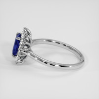 1.31 Ct. Blue Sapphire Ring, Platinum 950 4