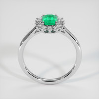 0.67 Ct. Emerald Ring, Platinum 950 3