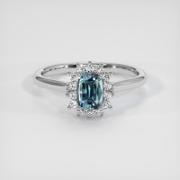 0.85 Ct. Sapphire Ring, Platinum 950 1
