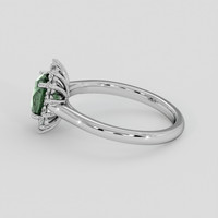 1.40 Ct. Green Sapphire Ring, Platinum 950 4