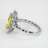 5.46 Ct. Yellow Sapphire Ring, Platinum 950 4