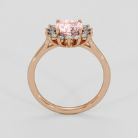 2.06 Ct. Padparadscha Sapphire Ring, 14K Rose Gold 3