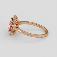 1.84 Ct. Padparadscha Sapphire Ring, 14K Rose Gold 4