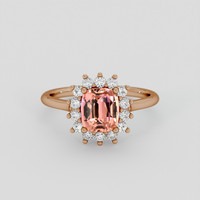 1.84 Ct. Padparadscha Sapphire Ring, 18K Rose Gold 1