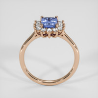 1.37 Ct. Blue Sapphire Ring, 18K Rose Gold 3
