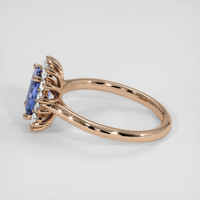 1.37 Ct. Blue Sapphire Ring, 18K Rose Gold 4