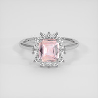 1.21 Ct. Pink Sapphire Ring, Silver 1