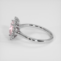1.21 Ct. Pink Sapphire Ring, Silver 4