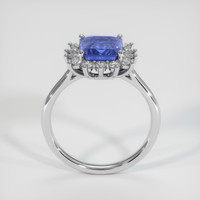 3.04 Ct. Blue Sapphire Ring, 10K White Gold 3