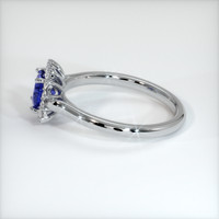 0.67 Ct. Blue Sapphire Ring, 10K White Gold 4