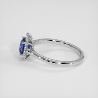 1.07 Ct. Blue Sapphire Ring, 10K White Gold 4