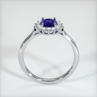 0.68 Ct. Blue Sapphire Ring, 14K White Gold 3