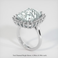 12.81 Ct. Gemstone Ring, 14K White Gold 2