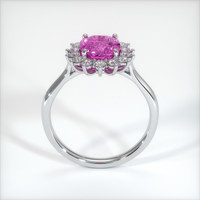 1.69 Ct. Pink Sapphire Ring, 14K White Gold 3