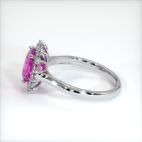 1.69 Ct. Pink Sapphire Ring, 14K White Gold 4