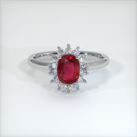 Ruby Ring 1.01 Ct. 14K White Gold Preview