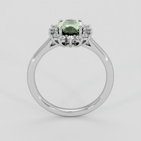 1.41 Ct. Bluish Green Sapphire Ring, 14K White Gold 3