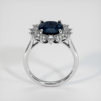 5.33 Ct. Blue Sapphire Ring, 14K White Gold 3